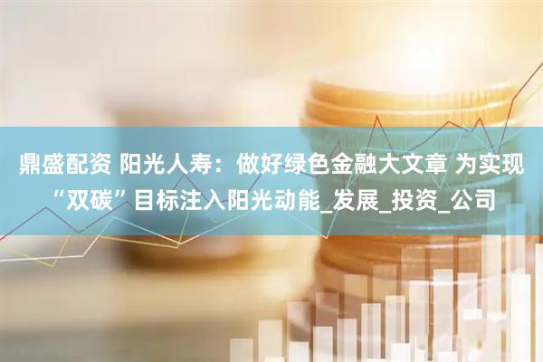 鼎盛配资 阳光人寿：做好绿色金融大文章 为实现“双碳”目标注入阳光动能_发展_投资_公司