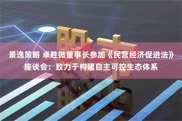 景逸策略 卓胜微董事长参加《民营经济促进法》座谈会：致力于构建自主可控生态体系