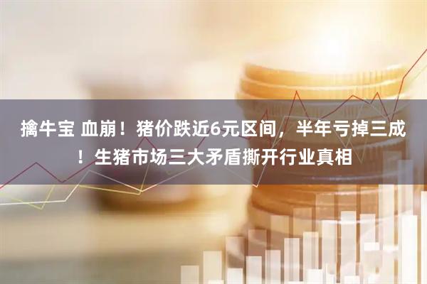 擒牛宝 血崩！猪价跌近6元区间，半年亏掉三成！生猪市场三大矛盾撕开行业真相