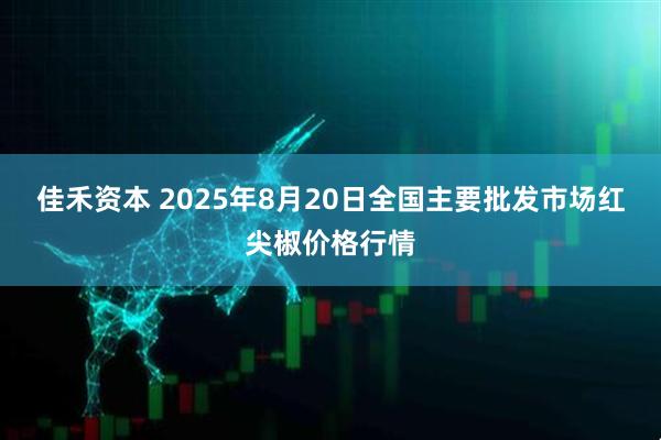 佳禾资本 2025年8月20日全国主要批发市场红尖椒价格行情