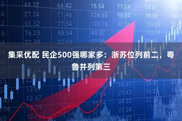 集采优配 民企500强哪家多：浙苏位列前二，粤鲁并列第三